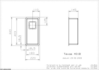 Texas 18x40 Line Drawing