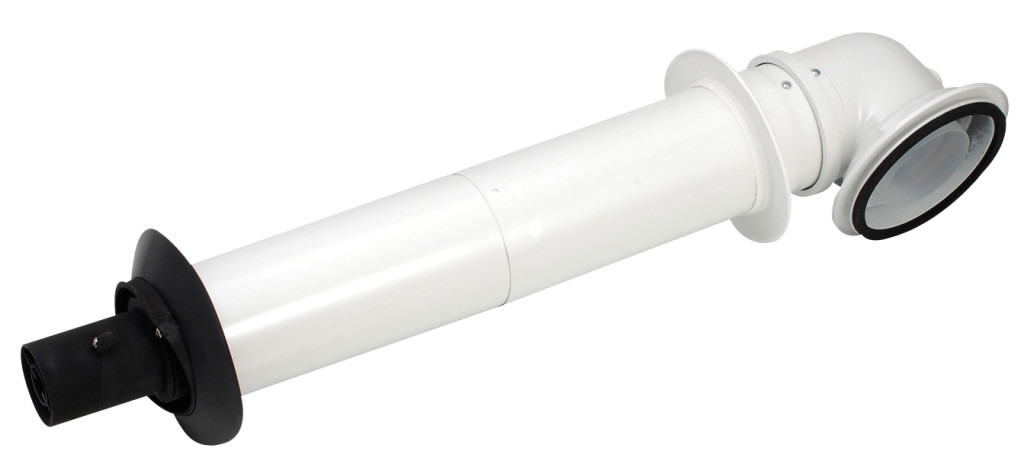 771619108260-100mm Standard Telescopic Horizontal Flue Kit