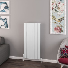 Withington 1200 x 565mm Aluminium Radiator - Matt White