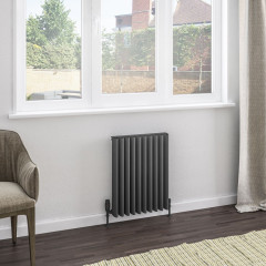 Witney 600 x 470mm Aluminium Radiator - Matt Anthracite