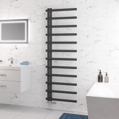 Marlow E-Style 1750 x 600mm Towel Rail - Matt Anthracite