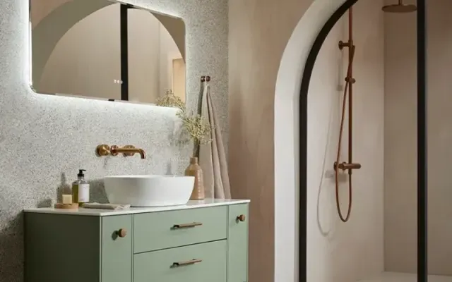 Roper Rhodes Faber 800 Plus Wall Mounted Unit in Sage Green