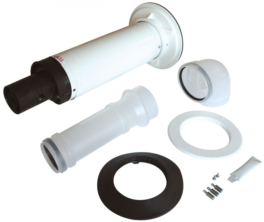 7716191155100mm Telescopic Horizontal Flue Kit