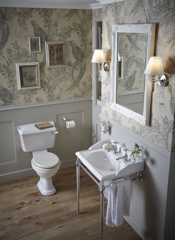 Abingdon Washstand  In Chrome And Dorchester Basin