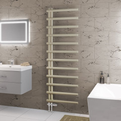 Marlow E-Style 1750 x 600mm Towel Rail - Matt Cappuccino