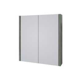 FUR113PU - Purity 600mm Mirror Cabinet - Grey Ash