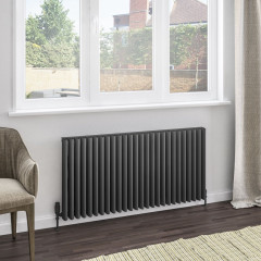 Witney 600 x 1230mm Aluminium Radiator - Matt Anthracite