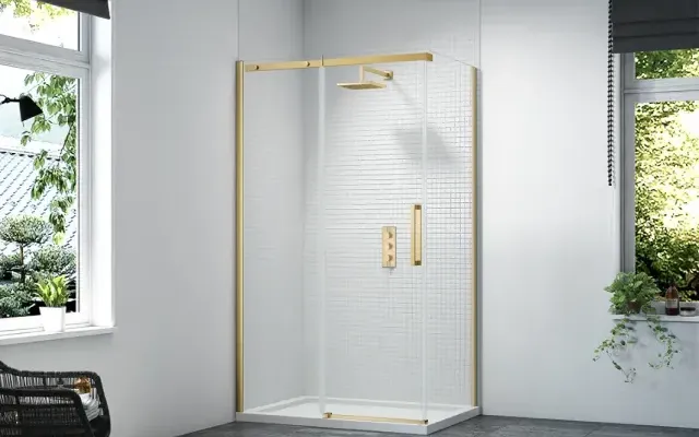 Merlyn Ionic Essence Frameless BBR Sliding Door with Side Panel