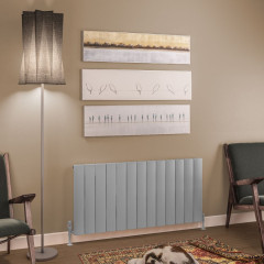 Tordino 600 x 1230mm Aluminium Radiator - Matt Grey