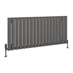 Sandhurst 600 x 1255mm Aluminium Radiator - Matt Anthracite