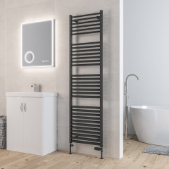Velor 1800 x 500mm Towel Aluminium Rail - Matt Anthracite