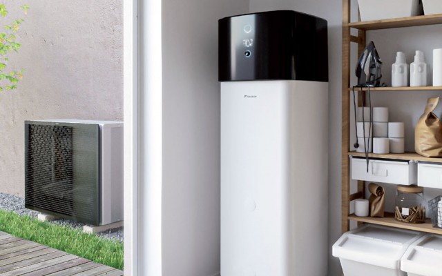 Daikin Air Source Heat Pump indoor and outdoor unit