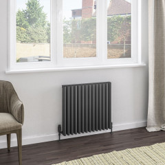 Witney 600 x 660mm Aluminium Radiator - Matt Anthracite