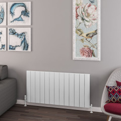 Withington 600 x 1230mm Aluminium Radiator - Matt White